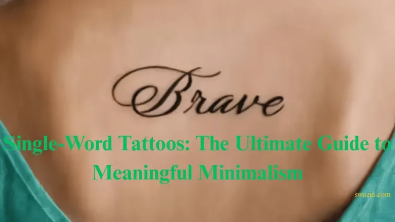Single-Word Tattoos The Ultimate Guide to Meaningful Minimalism