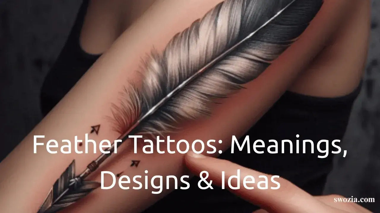 Feather Tattoos Meanings, Designs & Ideas Featured Image