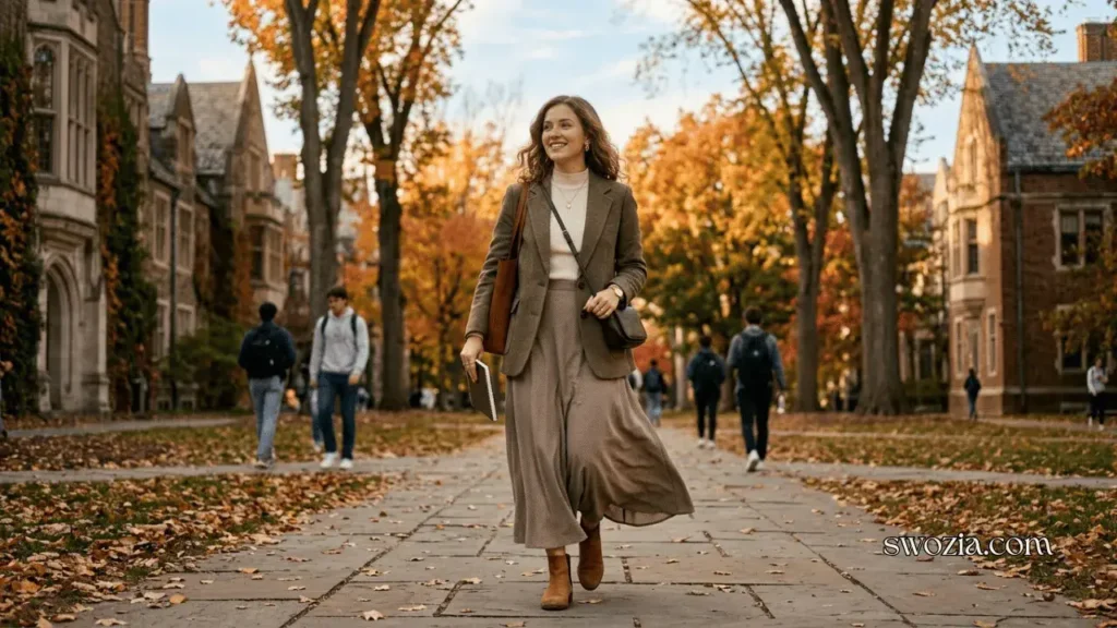 Smart-Casual Campus Look