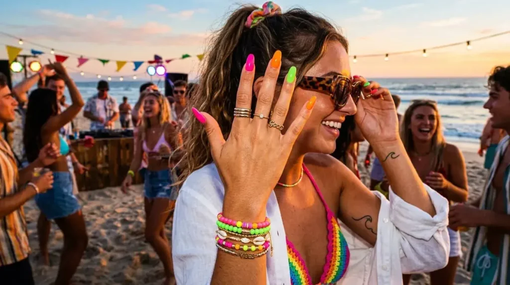 Neon Pop Nails