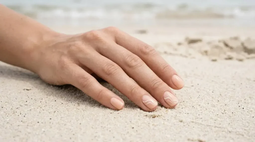 Minimal Nude Beach Nails