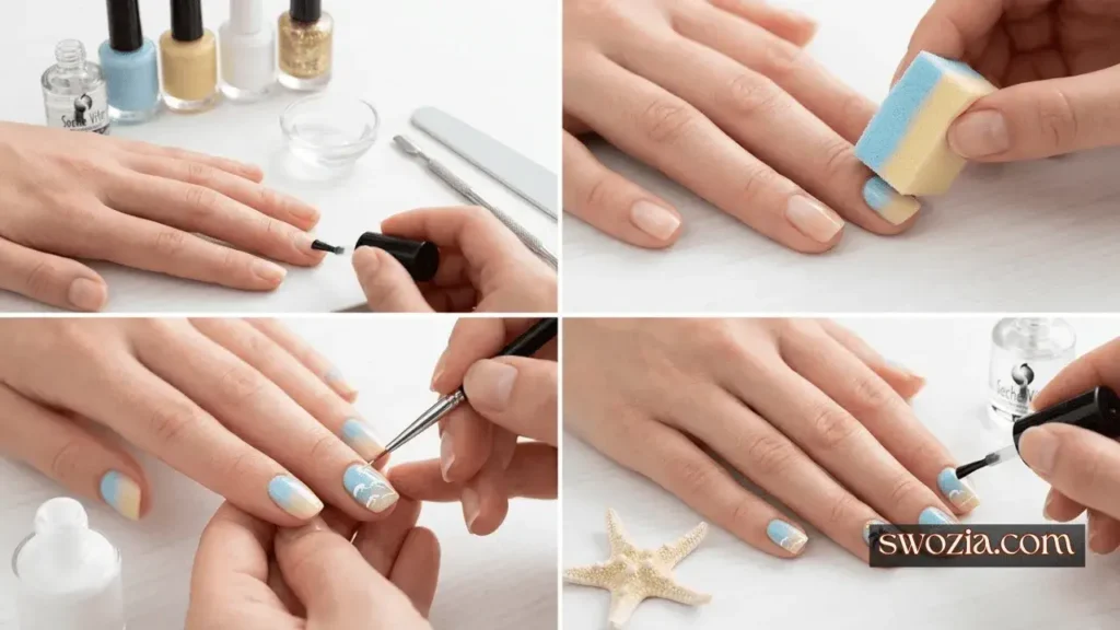 Step-by-Step Tutorial How to Create Summer Beach Nail Designs You Must Try at Home